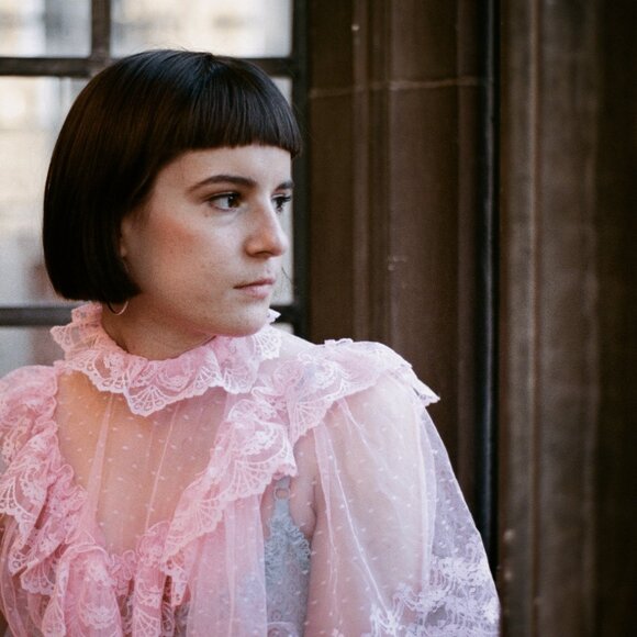 Vintage Light Green-blue lace slip - Picture 8 of 8